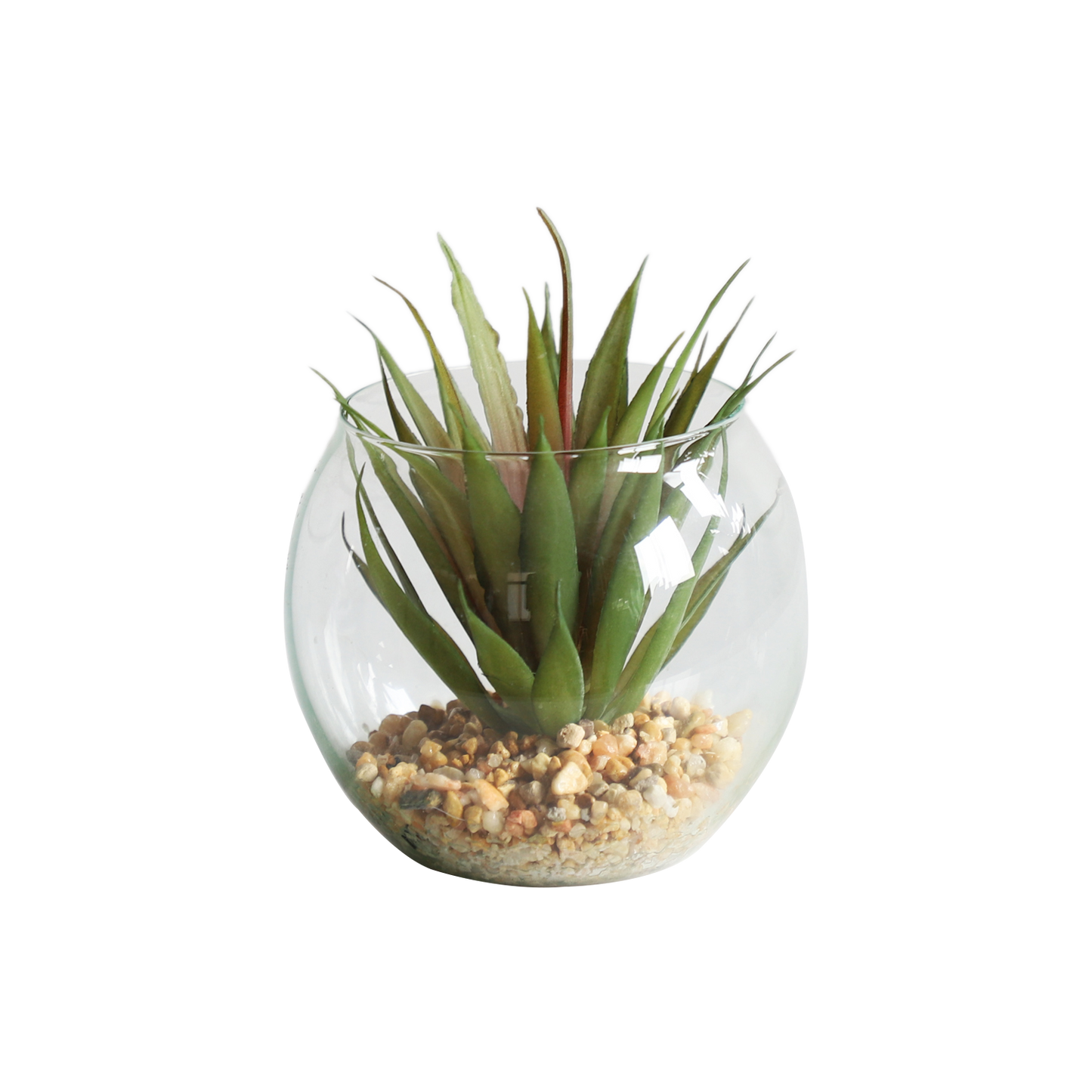 KA818A11-Artificial succulents in art pot-12x12x13cm