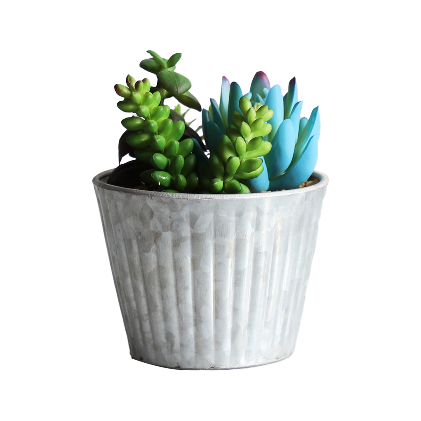 KA818A27-Artificial succulents in art pot-9x9x13cm