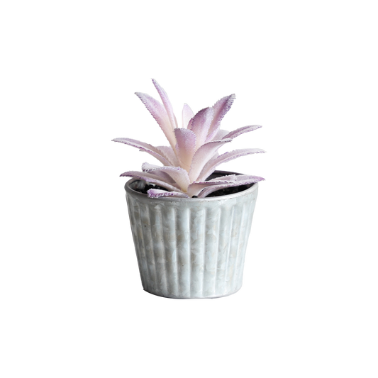 KA818A29-Artificial succulents in art pot-7x7x13cm