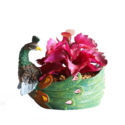 KA818A30-Artificial succulents in art pot-14x10x11cm