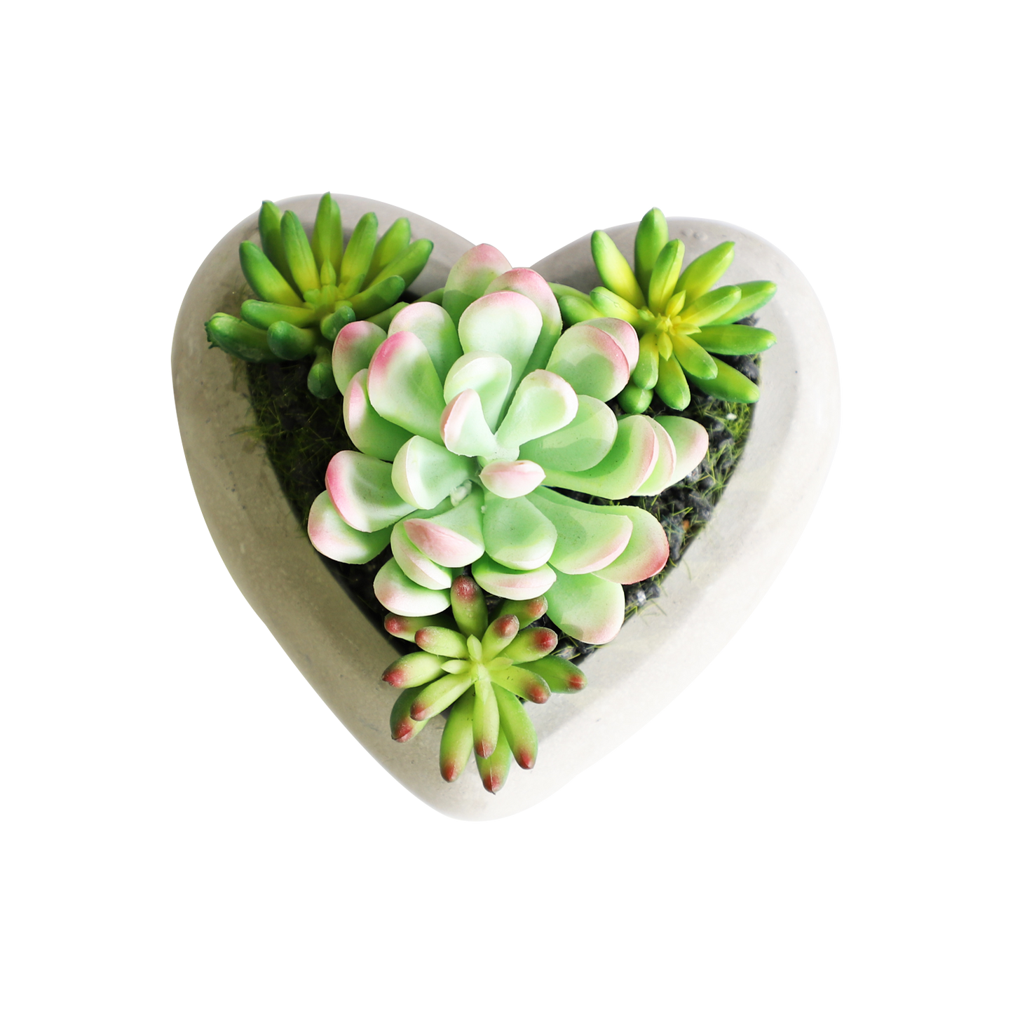 KA818A32-Artificial succulents in art pot-12x12x10cm