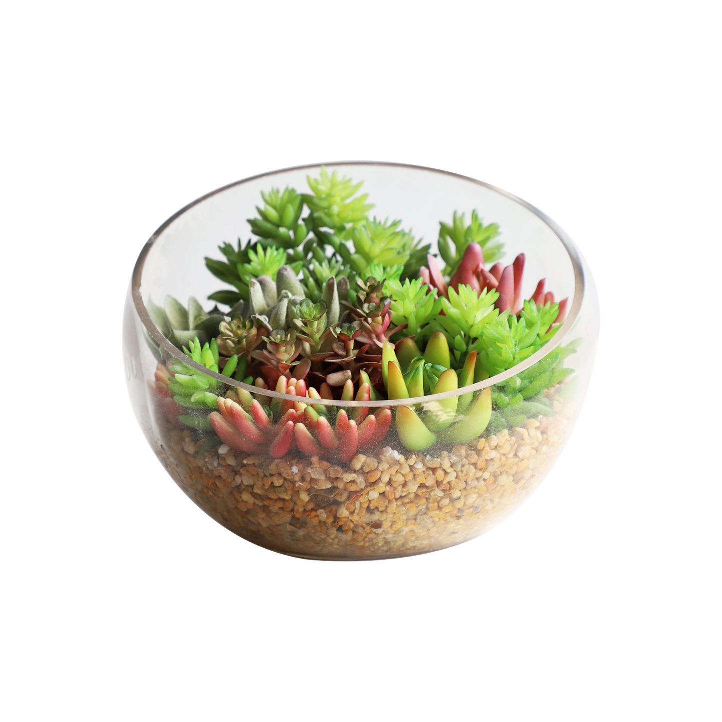 KA818A4-Artificial succulents in art pot-18x18x14cm