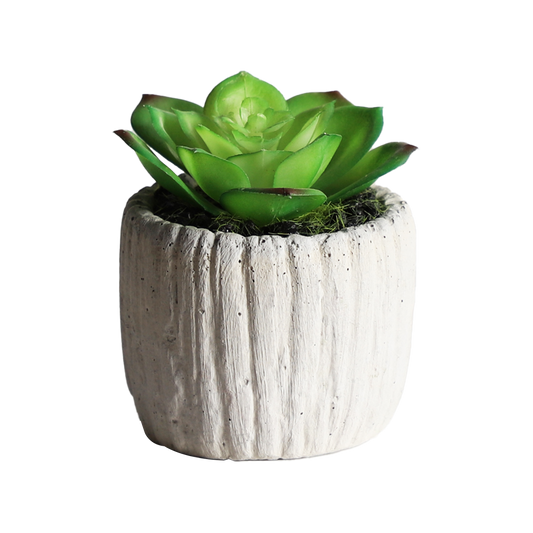 KA818A48-Artificial succulents in art pot-8x8x9cm