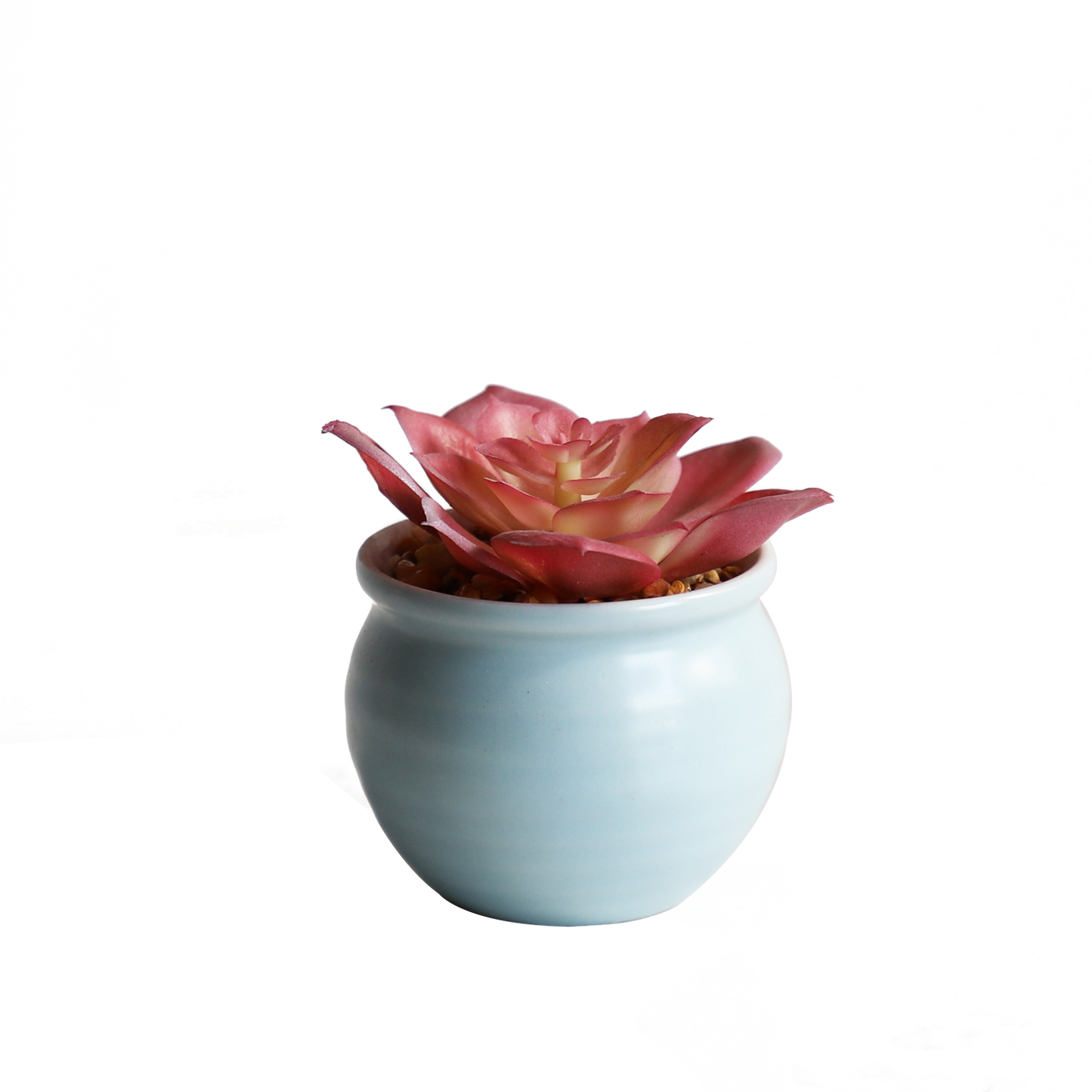 KA818A60-Artificial succulents in art pot-8x8x8cm