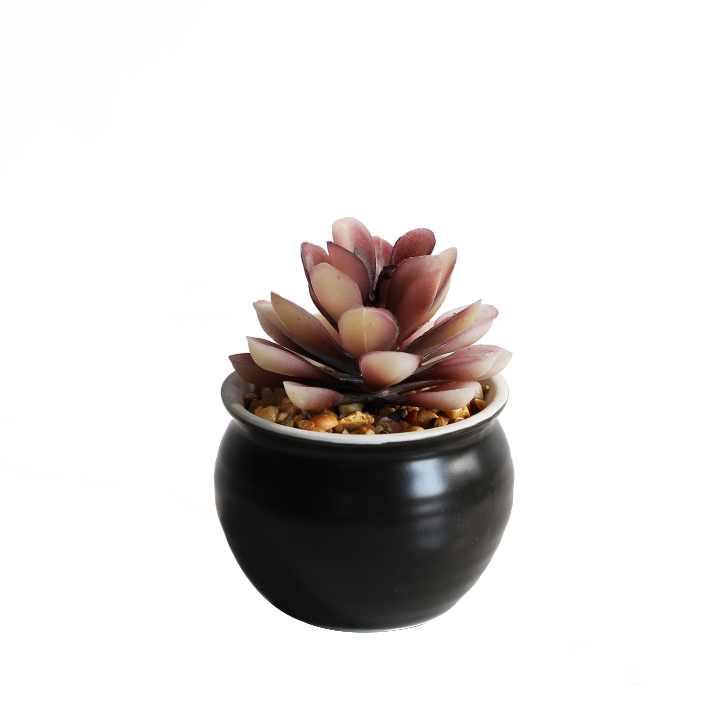 KA818A61-Artificial succulents in art pot-7x7x9cm