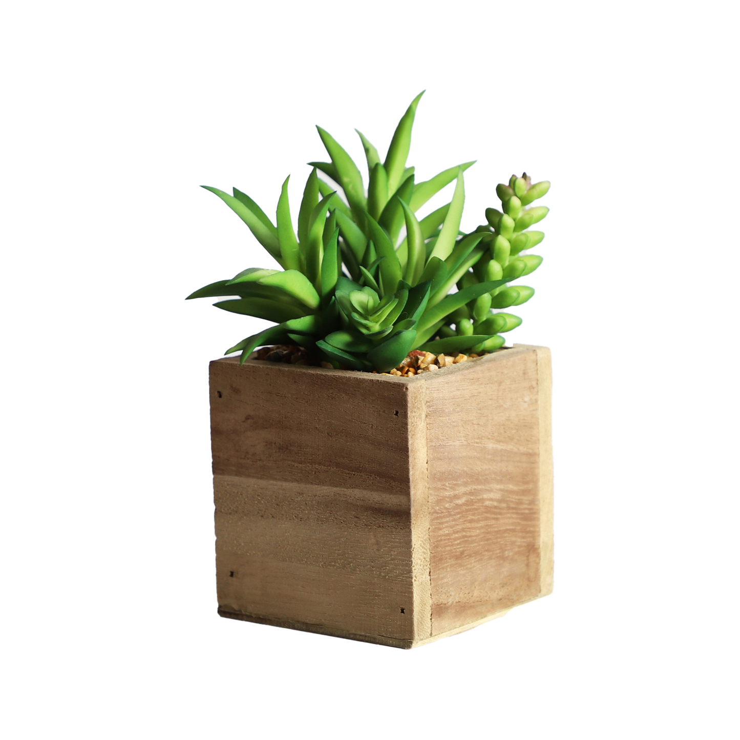 KA818A66-Artificial succulents in art pot-8x8x15cm