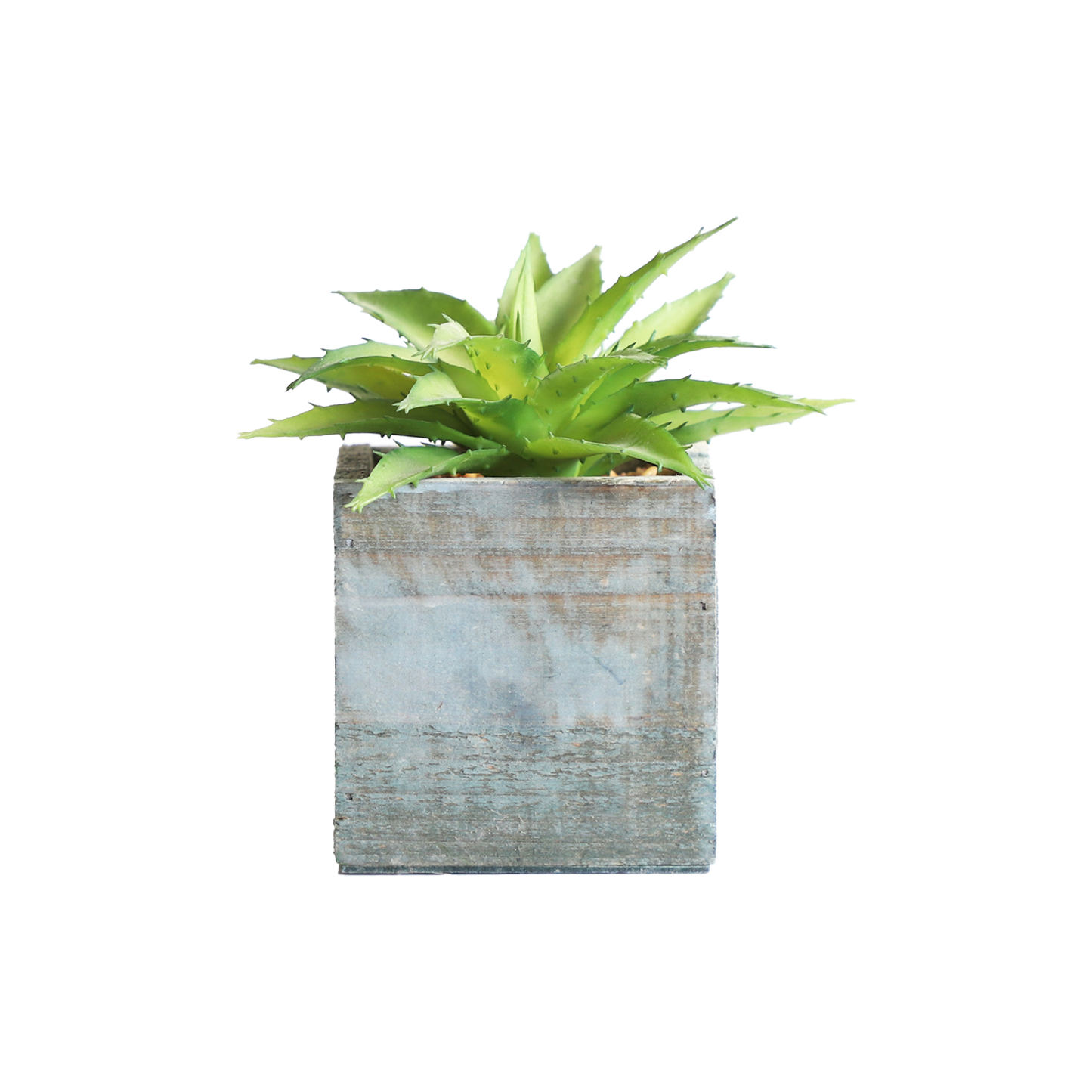 KA818A70-Artificial succulents in art pot-9x9x13cm