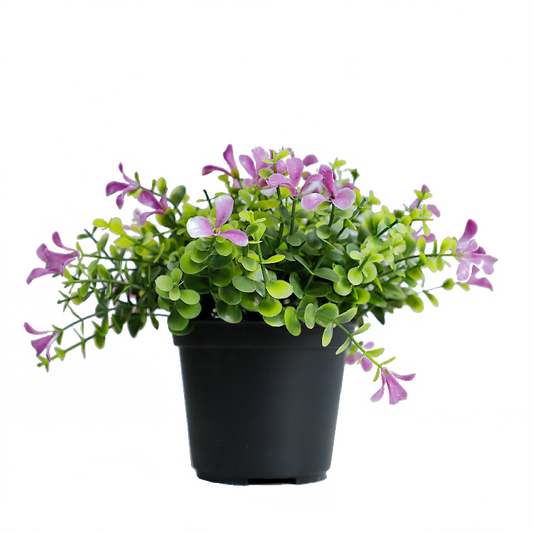 KB-002P-Artificial grass bonsai with pot-H20cm