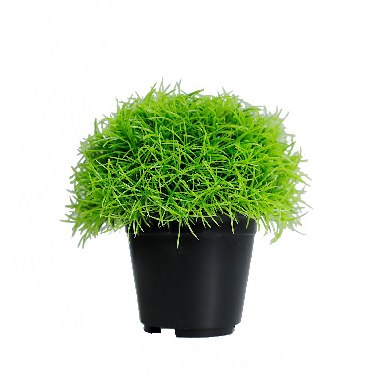KB-011P-Artificial grass bonsai with pot-H15cm