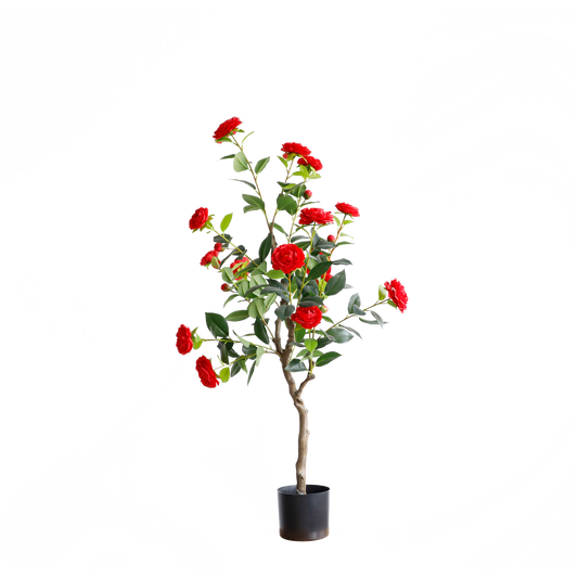 KD4826-Red Camellia-H120cm