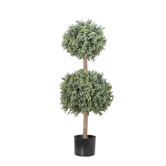 KM5313-1-BOXWOOD DOUBLE BALL TREE-H90cm
